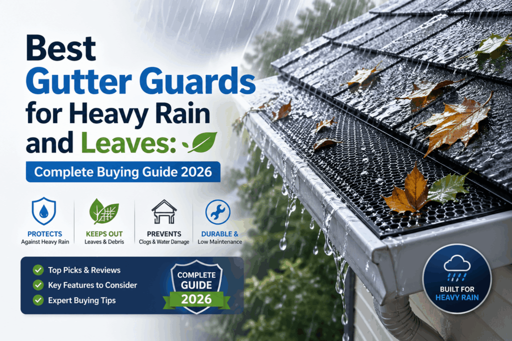 Best Gutter Guards for Heavy Rain and Leaves Complete Buying Guide 2026