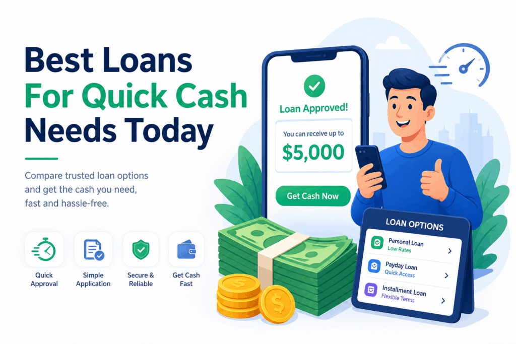 Best Loans For Quick Cash Needs Today