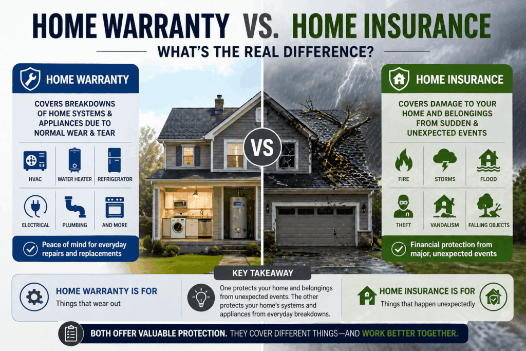 Home Warranty vs. Home Insurance What’s the Real Difference