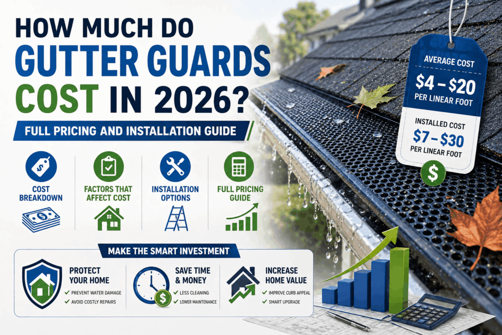 How Much Do Gutter Guards Cost in 2026 Full Pricing and Installation Guide