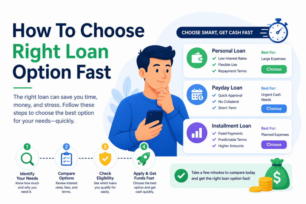 How To Choose Right Loan Option Fast