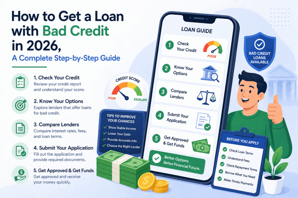 How to Get a Loan with Bad Credit in 2026, A Complete Step-by-Step Guide